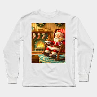 Resting Santa Long Sleeve T-Shirt